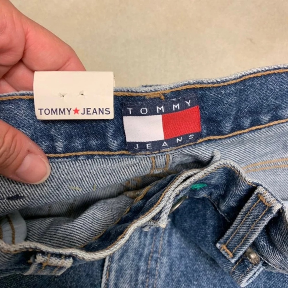 Vtg TOMMY HILFIGER Flag High Rise Jeans - Picture 6 of 7